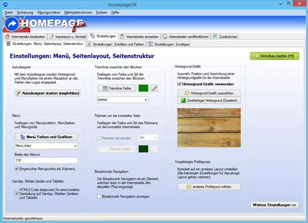 selber Homepage erstellen