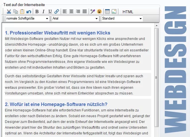 Webdesign-Software